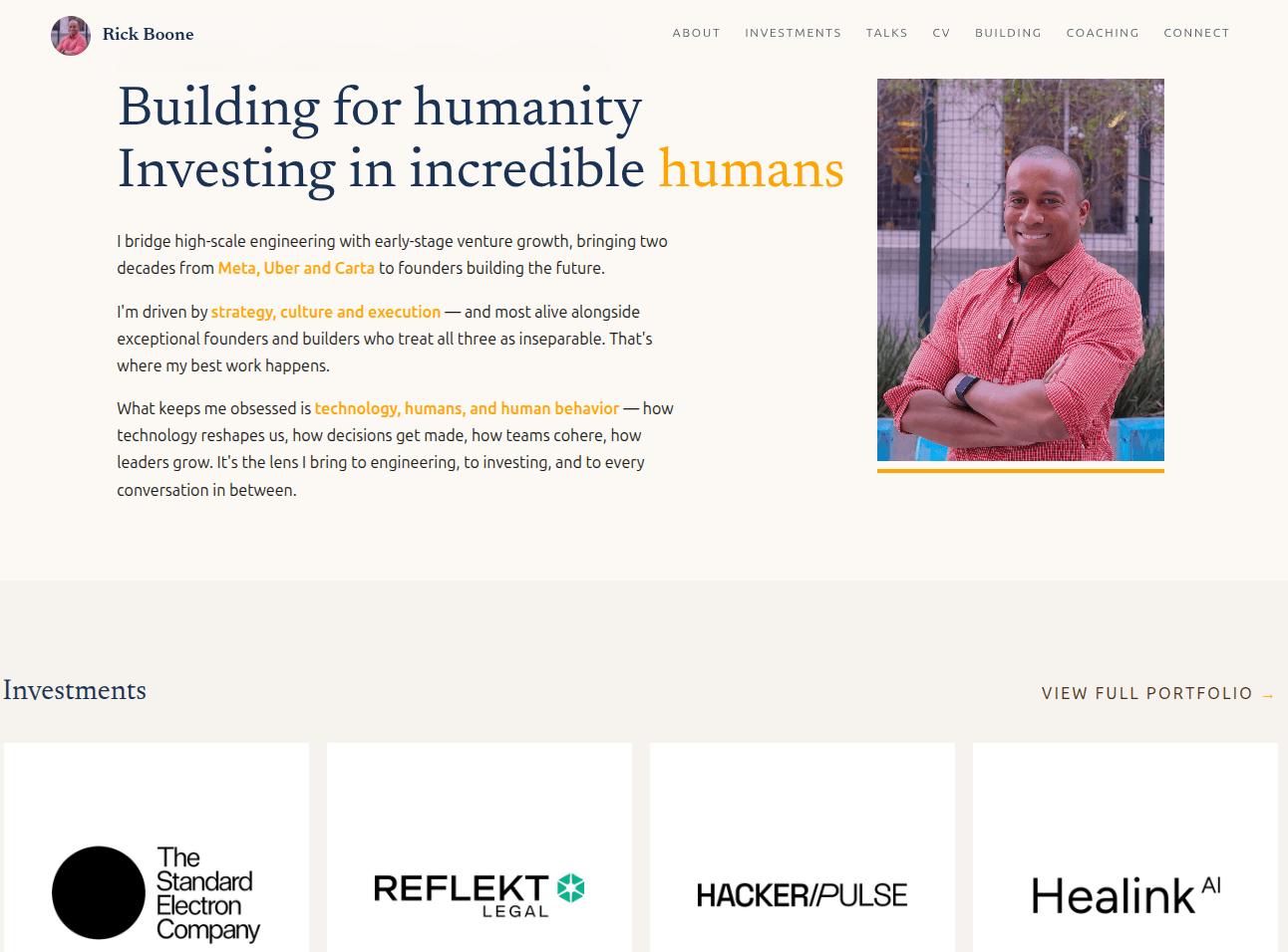 rickbo.one (Personal Website) screenshot